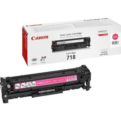 Canon 718M (2660B002) Cartouche de toner Magenta authentique (TVA incluse)