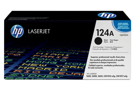 HP Q6000A (124A) Cartouche de toner Noir authentique (TVA incluse)