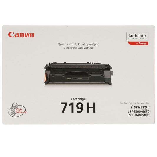 Canon 719H (3480B002) Cartouche de toner Noir authentique (TVA incluse)