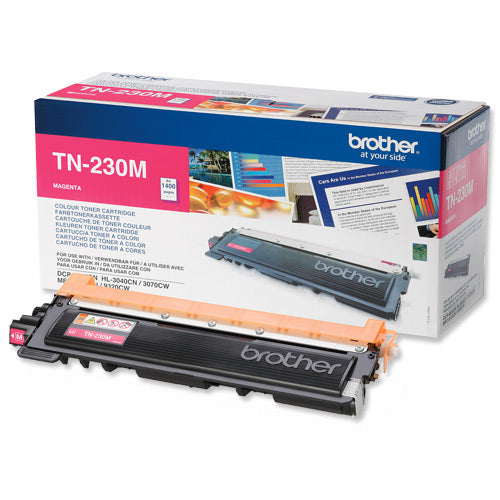 Brother TN230M (TN-230M) Cartouche de toner Magenta authentique (TVA incluse)