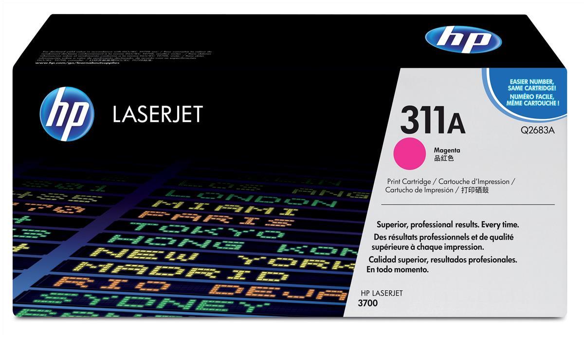 HP Q2683A (311A) Cartouche de toner Magenta authentique (TVA incluse)