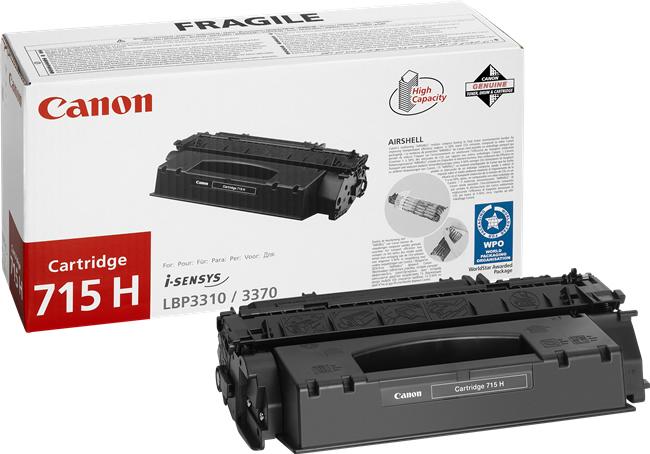 Canon 715H (1976B002) Cartouche de toner Noir authentique (TVA incluse)