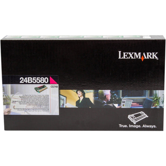 Lexmark 24B5580 Cartouche de toner Magenta authentique (TVA incluse)