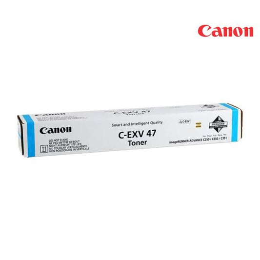 Canon C-EXV47C (8517B002) Cartouche de toner Cyan authentique (TVA incluse)