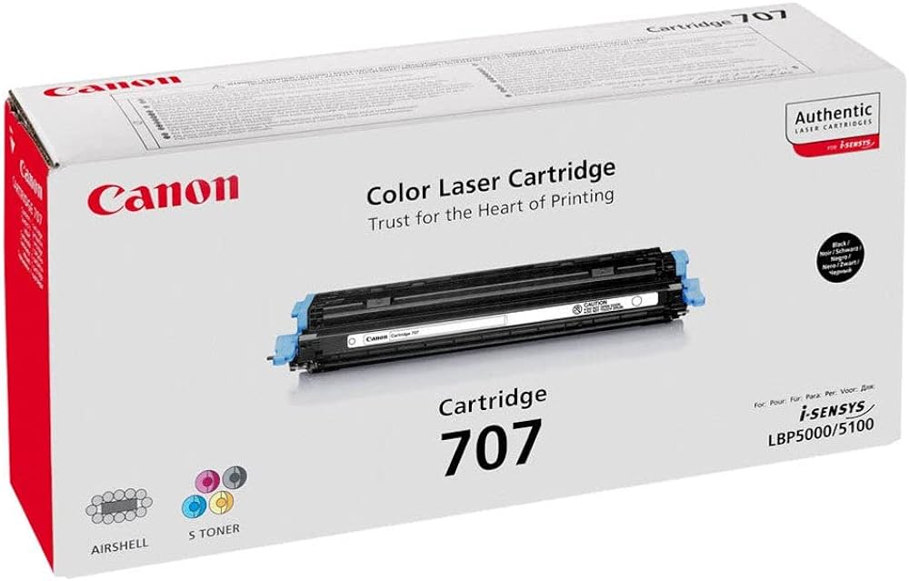 Canon 707B (9424A004AA) Cartouche de toner Noir authentique (TVA incluse)