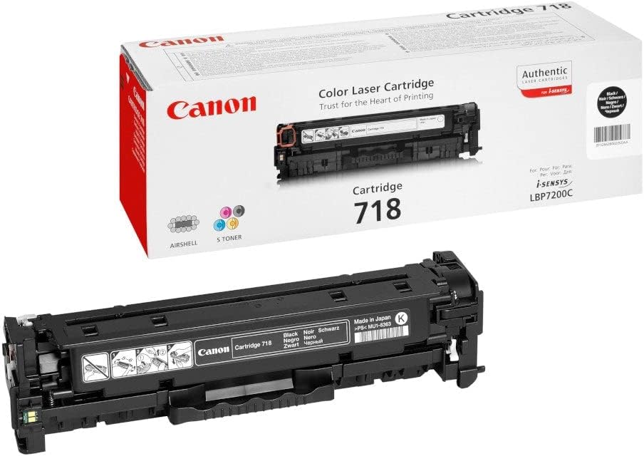 Canon 718B (2662B002) Cartouche de toner Noir authentique (TVA incluse)