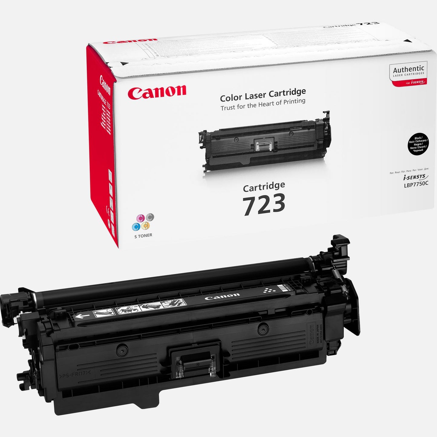 Canon 723B (2644B002) Cartouche de toner Noir authentique (TVA incluse)