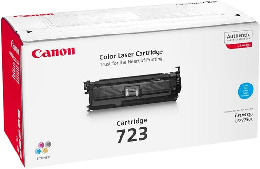 Canon 723C (2643B002) Cartouche de toner Cyan authentique (TVA incluse)