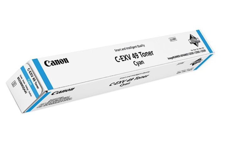 Canon C-EXV49C (8525B002) Cartouche de toner Cyan authentique (TVA incluse)