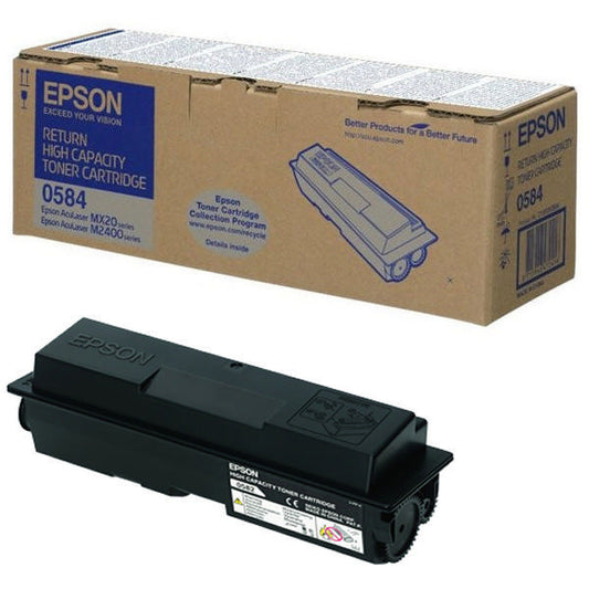 Epson S050584 (C13S050584) Cartouche de toner Noir authentique (TVA incluse)