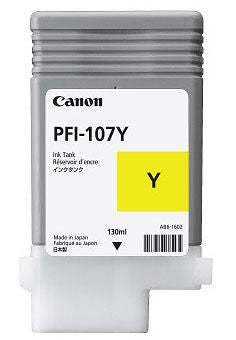 Canon PFI-107Y (6708B001AA) Cartouche d'encre Jaune authentique (TVA incluse)