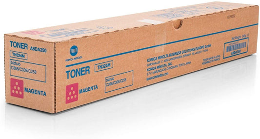 Konica Minolta TN324M (A8DA350) Cartouche de toner Magenta authentique (TVA incluse)