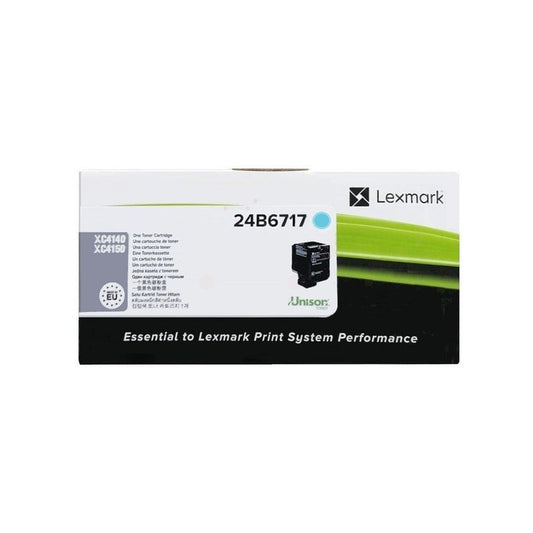 Lexmark 24B6717 Cartouche de toner Cyan authentique (TVA incluse)