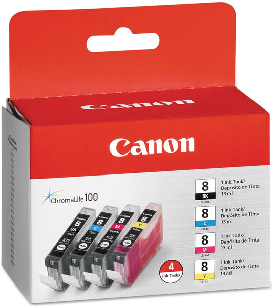 Canon CLI-8 Multipack noir/cyan/magenta/jaune cartouche d'encre (TVA incluse)