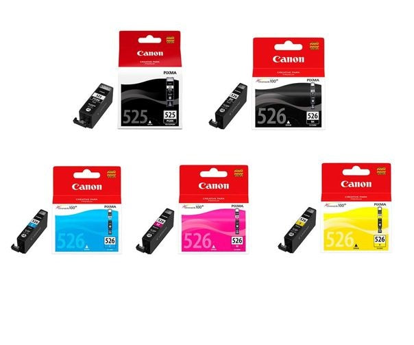 Canon PGI-525PGBK CLI-526 BK/C/M/Y Noir Cyan Magenta Jaune Cartouche d'encre (TVA incluse)