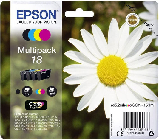 Epson 18 Multipack cartouche d'encre authentique CMYK (TVA incluse)