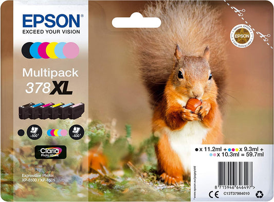 Epson 378XL Multipack cartouche d'encre authentique 6 couleurs (TVA incluse)