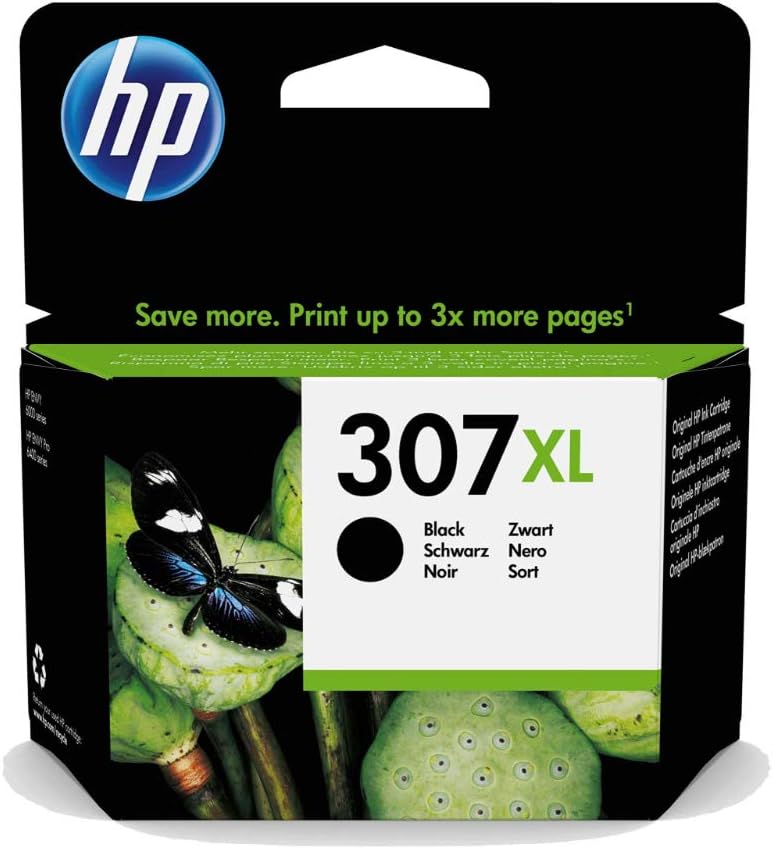 HP 307XL 3YM64A Noire cartouche d'encre authentique (TVA incluse)