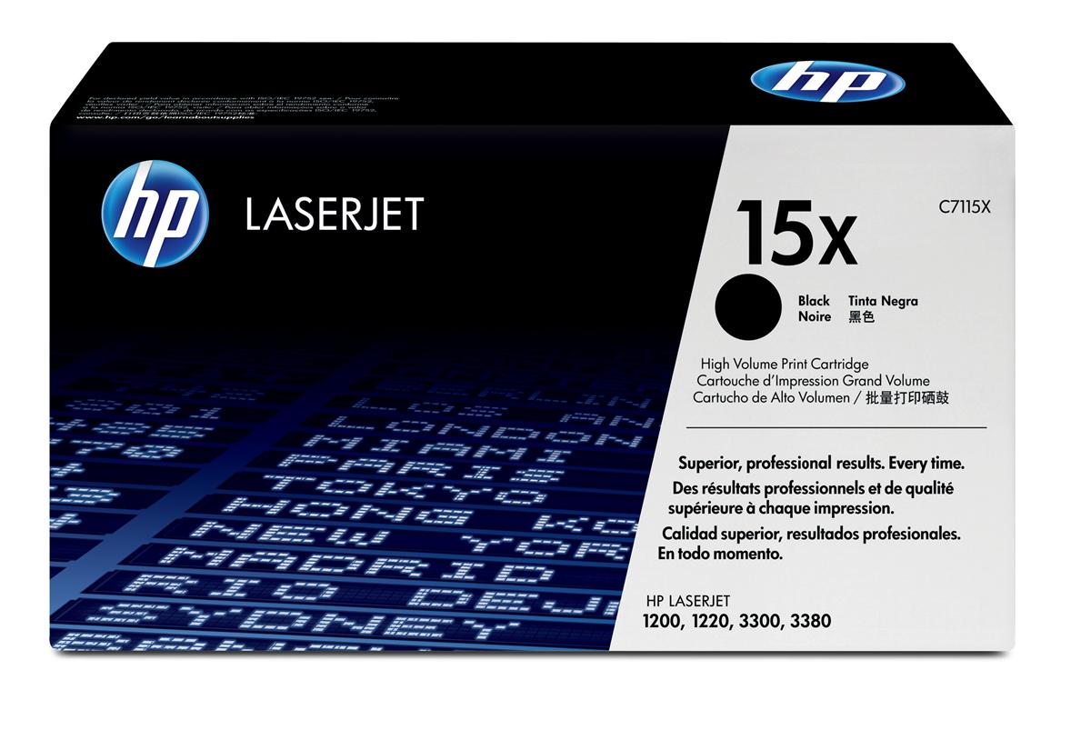 HP C7115X 15X noir cartouche de toner authentique (TVA incluse)