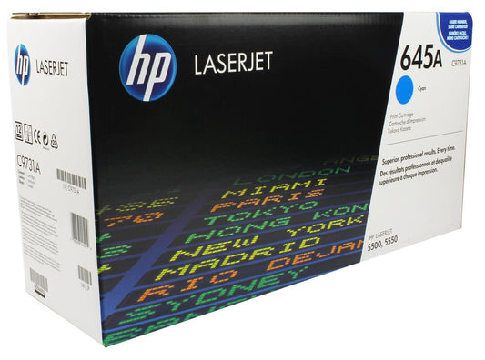 HP C9731A 645A cyan cartouche de toner authentique (TVA incluse)