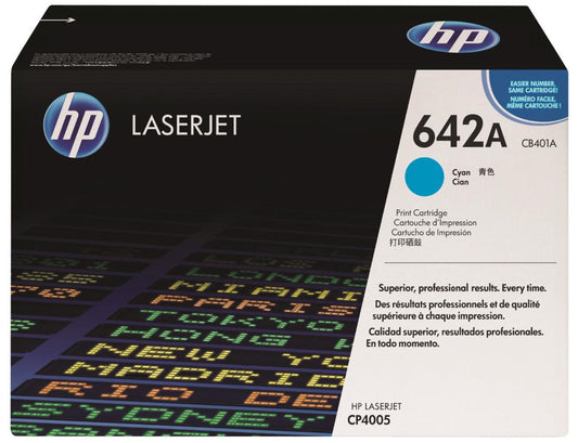 HP CB401A 642A cyan cartouche de toner authentique (TVA incluse)