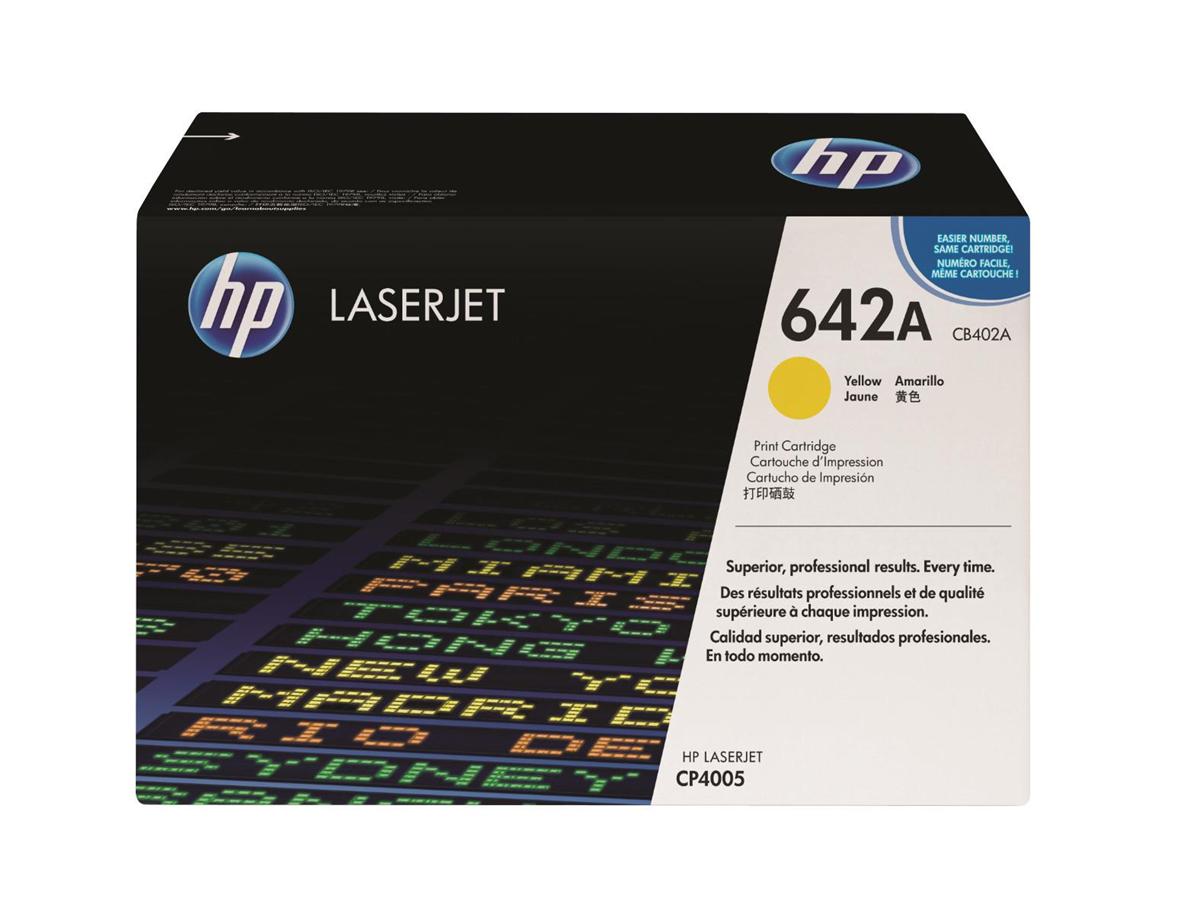 HP CB402A 642A jaune cartouche de toner authentique (TVA incluse)