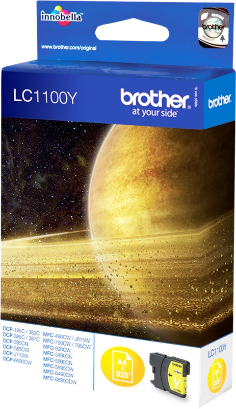 Brother LC1100Y cartouche d'encre authentique jaune (TVA incluse)