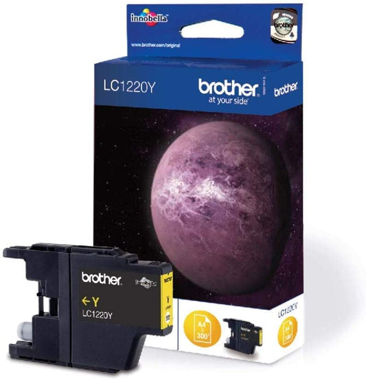 Brother LC1220Y cartouche d'encre authentique jaune (TVA incluse)