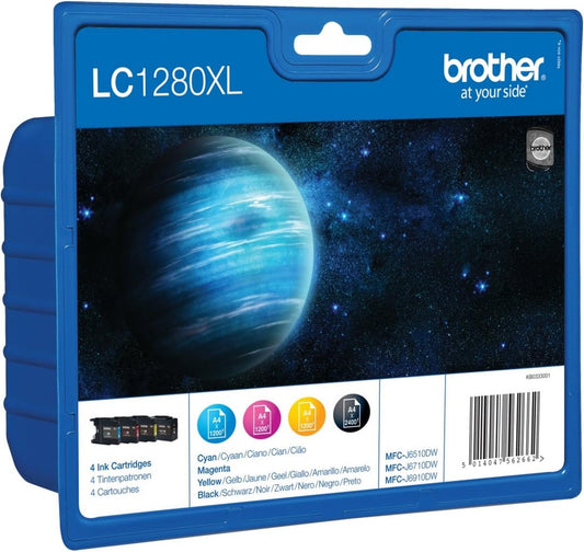 Brother LC1280XL Value Pack Cartouche d'encre noire/cyan/magenta/jaune LC1280XLVALBP (TVA incluse)