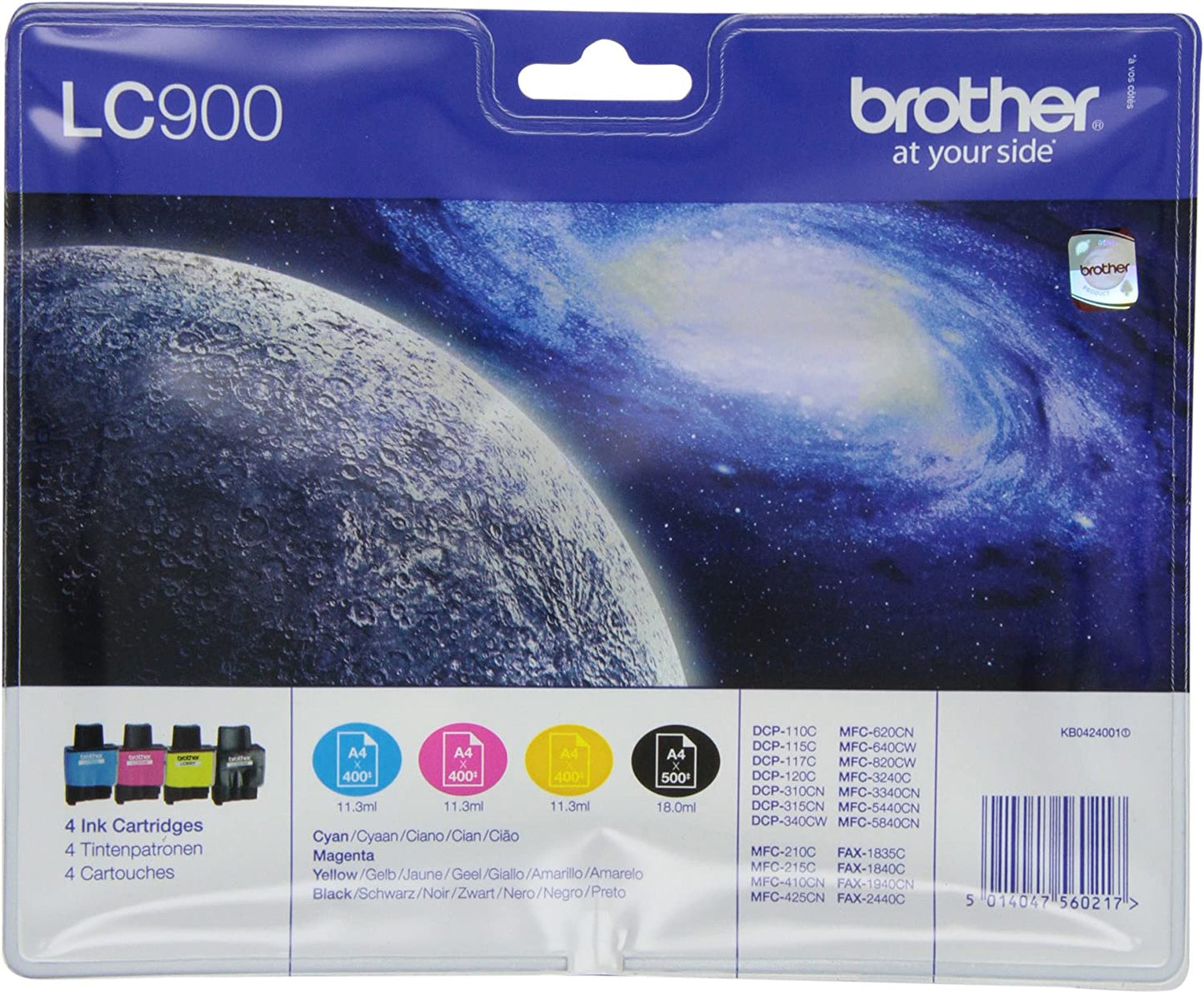 Brother LC900 Multipack CMYK cartouche d'encre authentique (TVA incluse)