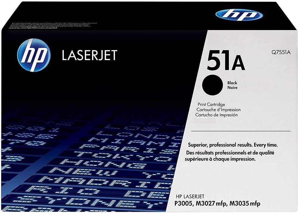 HP Q7551A 51A noir cartouche de toner authentique (TVA incluse)