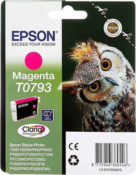 Epson T0793 Magenta cartouche d'encre authentique (TVA incluse)