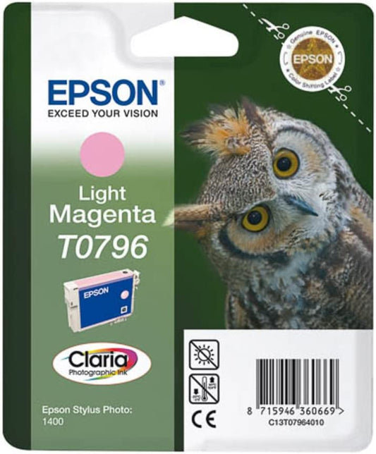 Epson T0796 Magenta clair cartouche d'encre authentique (TVA incluse)