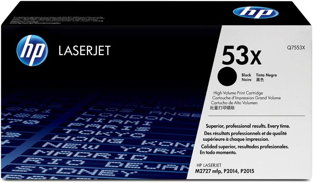 HP Q7553X 53X Noir cartouche de toner authentique (TVA incluse)